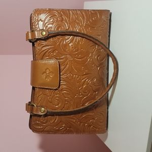 Patricia Nash Brown Tooled Leather Bag